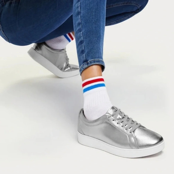 New Fitflop Rally Sneakers in Silver - Picture 1 of 14